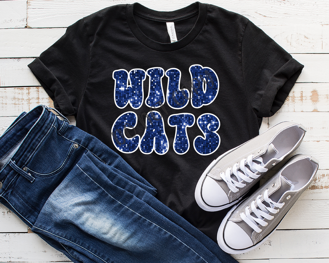 Wildcats Royal Blue Sequins