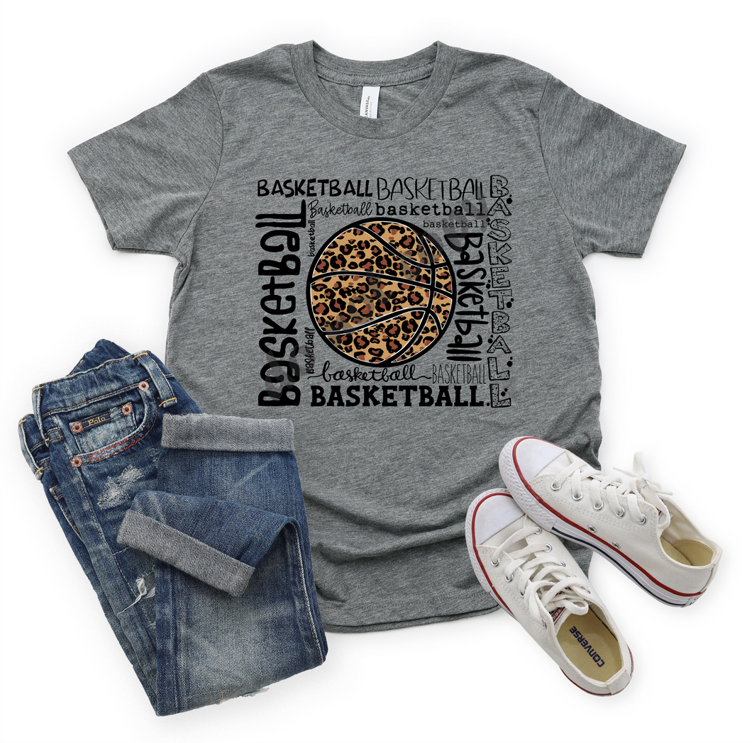 Basketball Leopard Typography Transfer