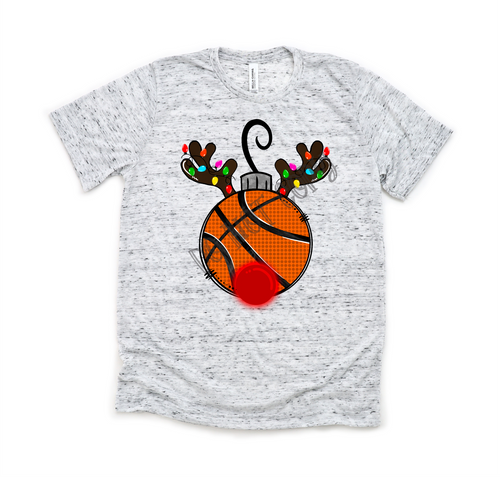 Basketball Reindeer Ornament Transfer