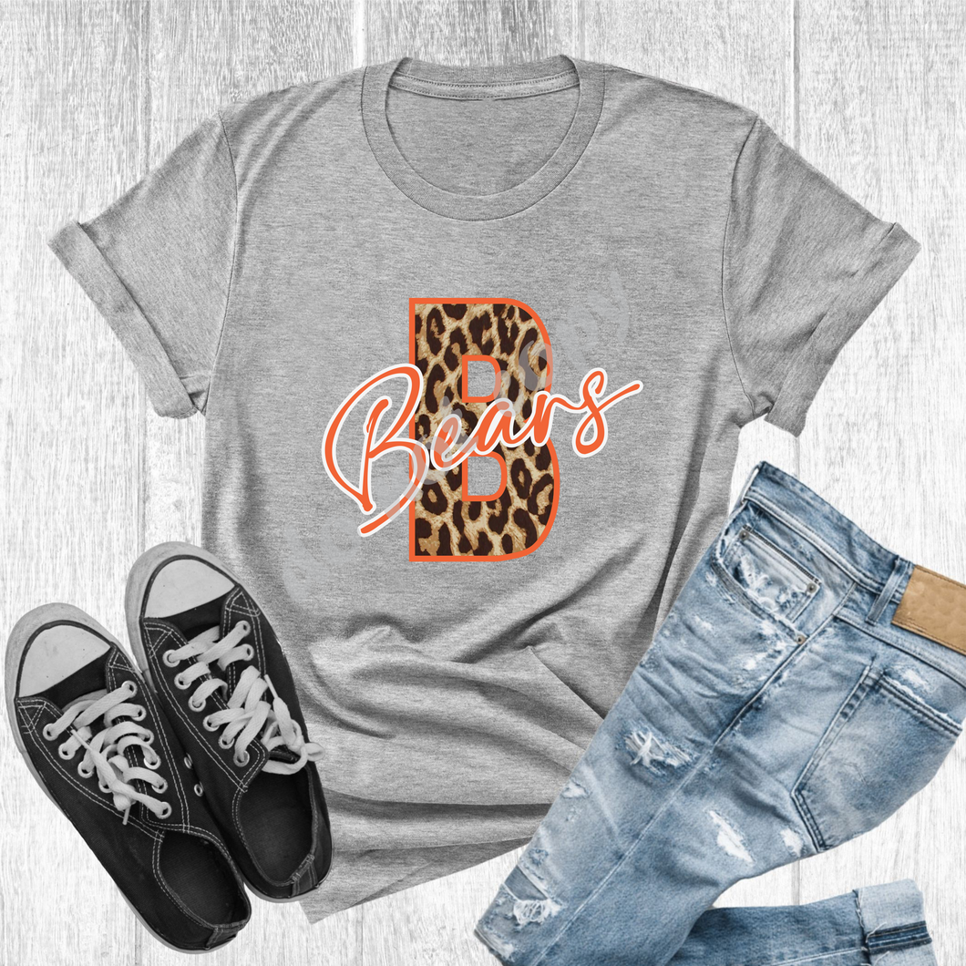 Bears Orange Leopard Letter