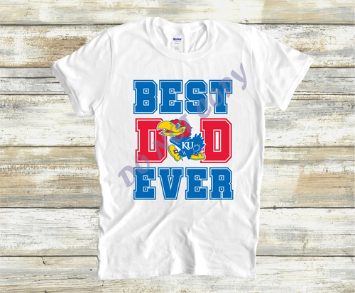 Best Dad Ever Kansas Jayhawks Transfer