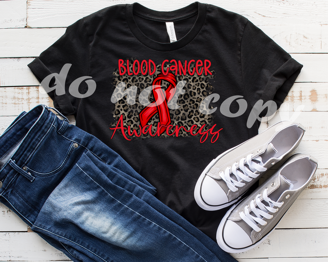 Blood Cancer Awareness Leopard Transfer