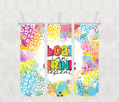 Boat Tan Drink Wrap/Tumbler