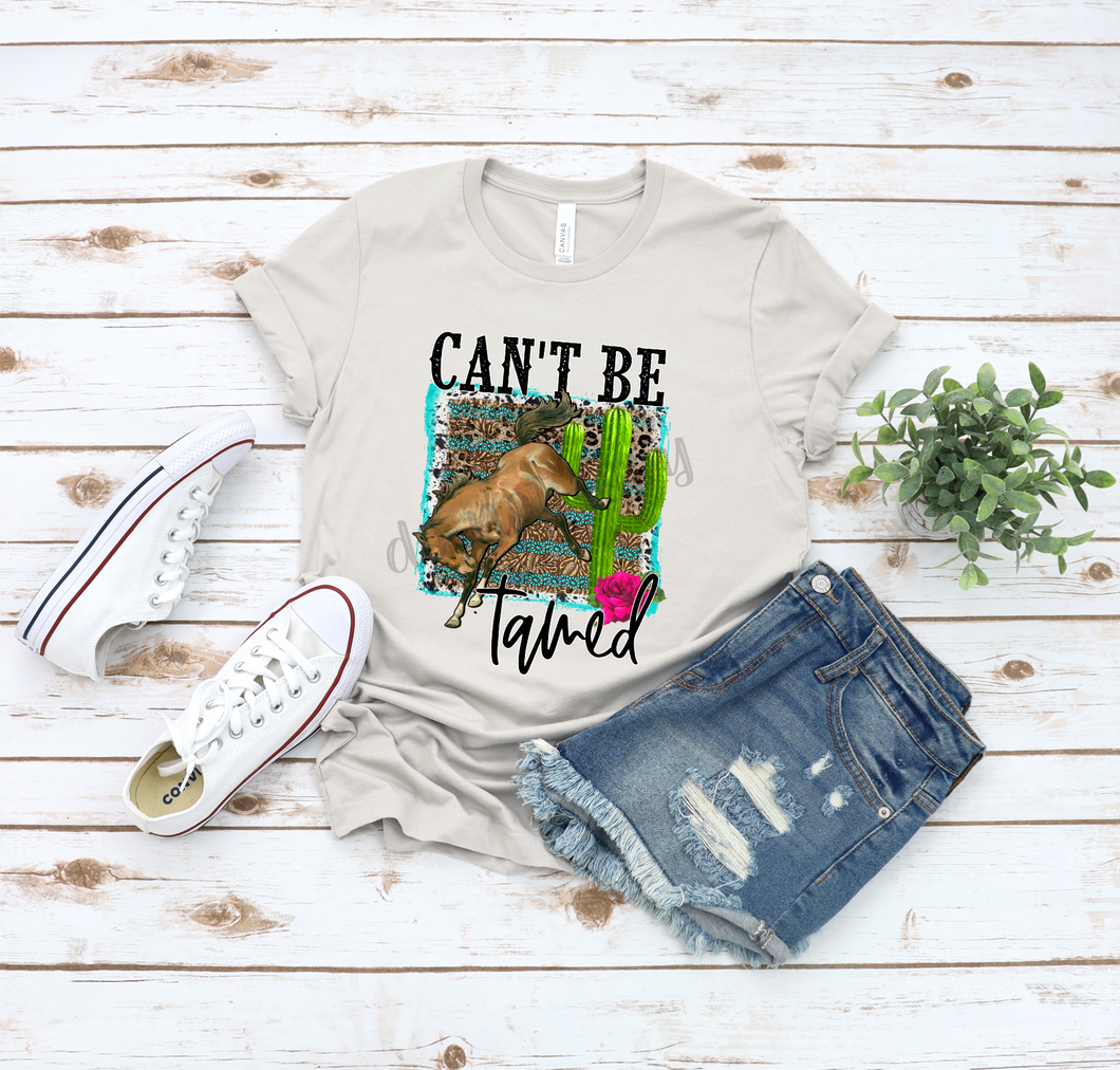 Can't Be Tamed Horse With Cactus Transfer