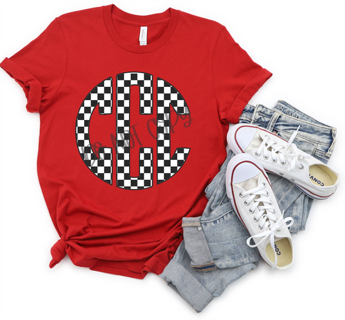 Checkered Flag Monogram