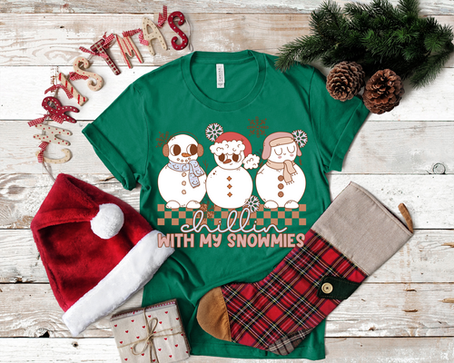 Chillin With My Snowies Vintage Transfer