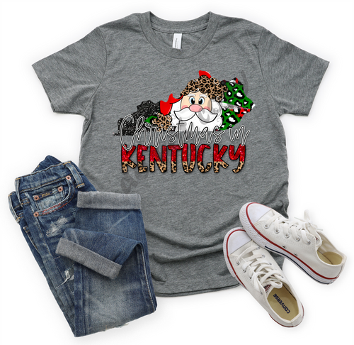 Christmas In State Red Leopard Design Design