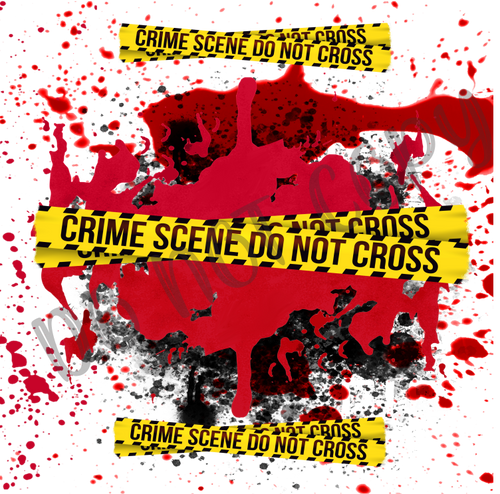 Crime Scene Do Not Cross Background 12x12