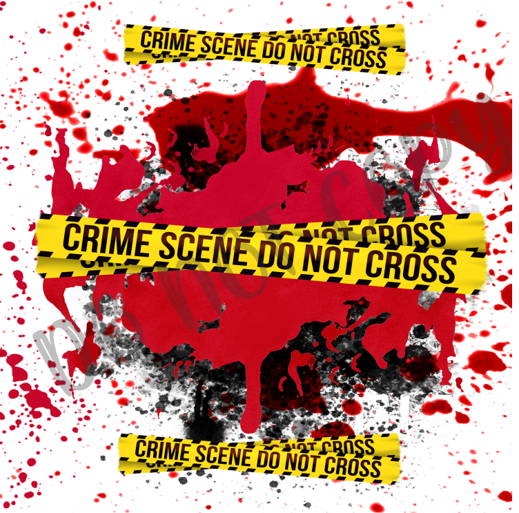 Crime Scene Do Not Cross Background 12x12