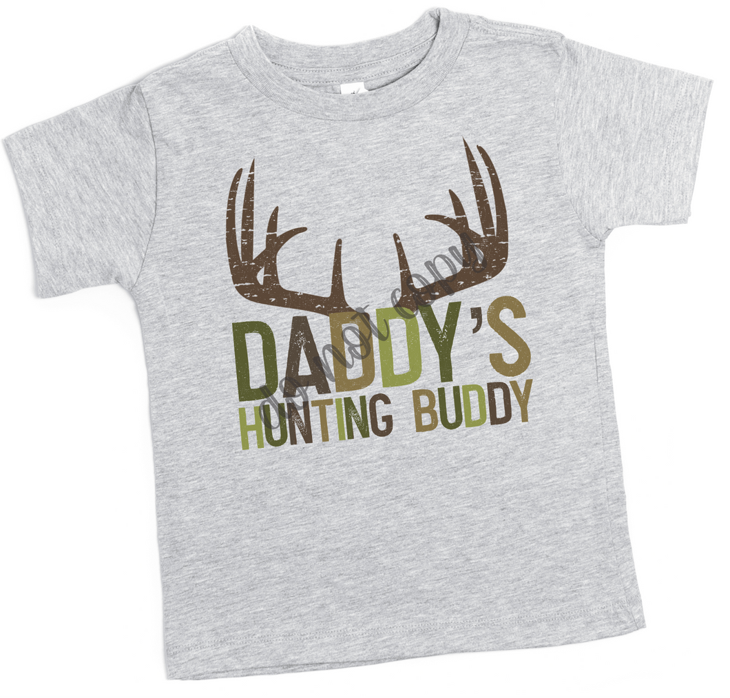 Daddy's Hunting Buddy Brown & Green Transfer