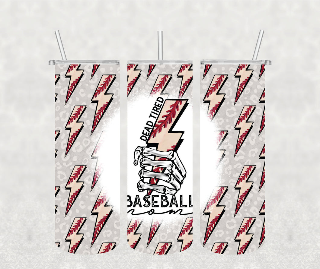 Dead Tired Baseball Mom Wrap/Tumbler