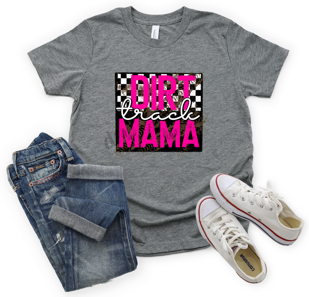 Dirt Track Mama Pink Transfer