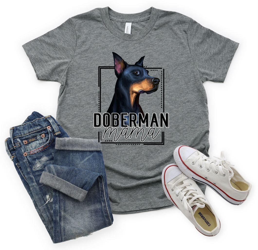 Doberman Mama Black Transfer