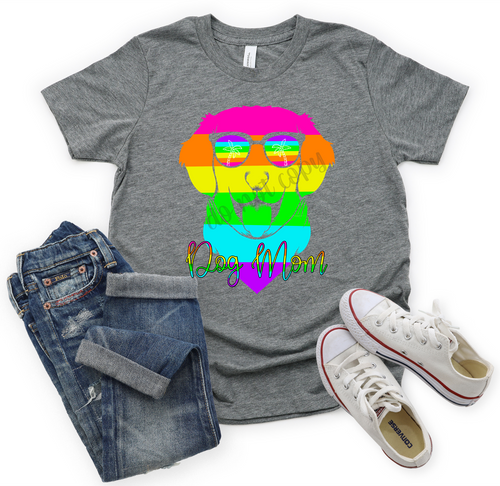 Dog Mom Neon Colors Transfer