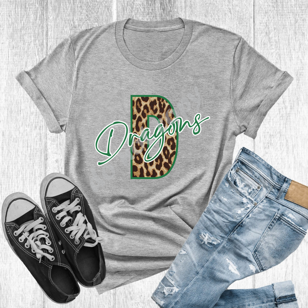 Dragons Green Leopard Letter