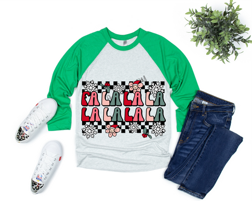 Fa La La La Red and green Transfer