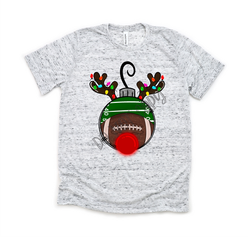 Football Reindeer Ornament Transfer