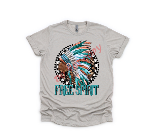 Free Spirit Indian Head Dress Transfer