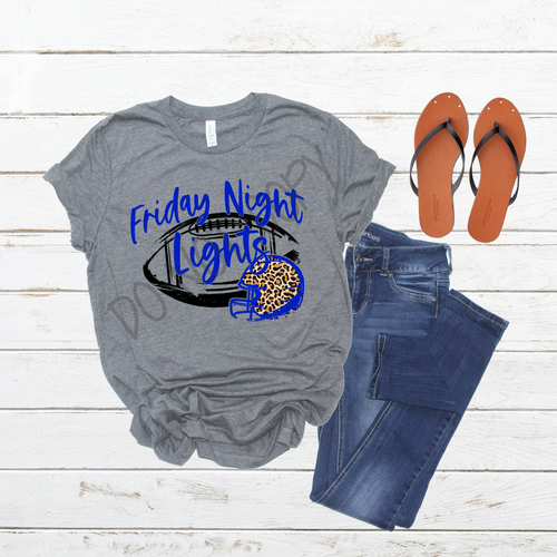 Friday Night Lights Blue Leopard Transfer