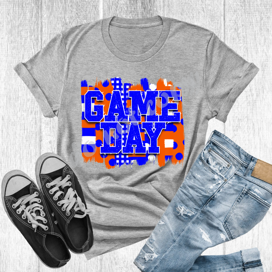 Game Day Blue & Orange Transfer