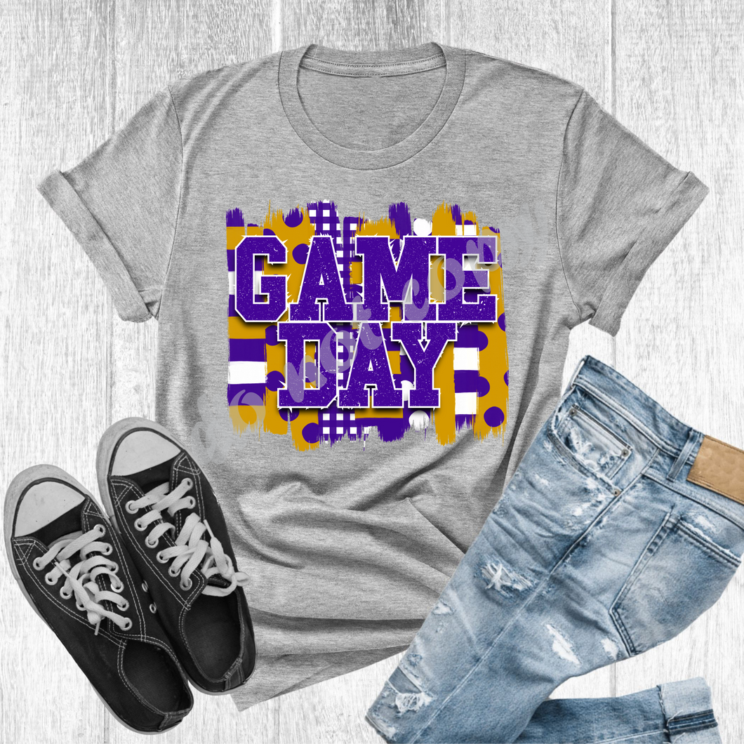 Game Day Purple & Gold Transfer