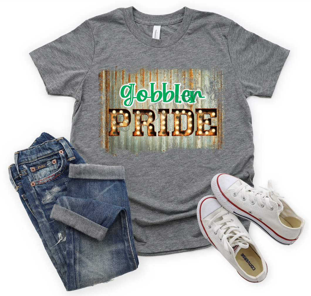 Gobbler Pride Green Rustic Transfer