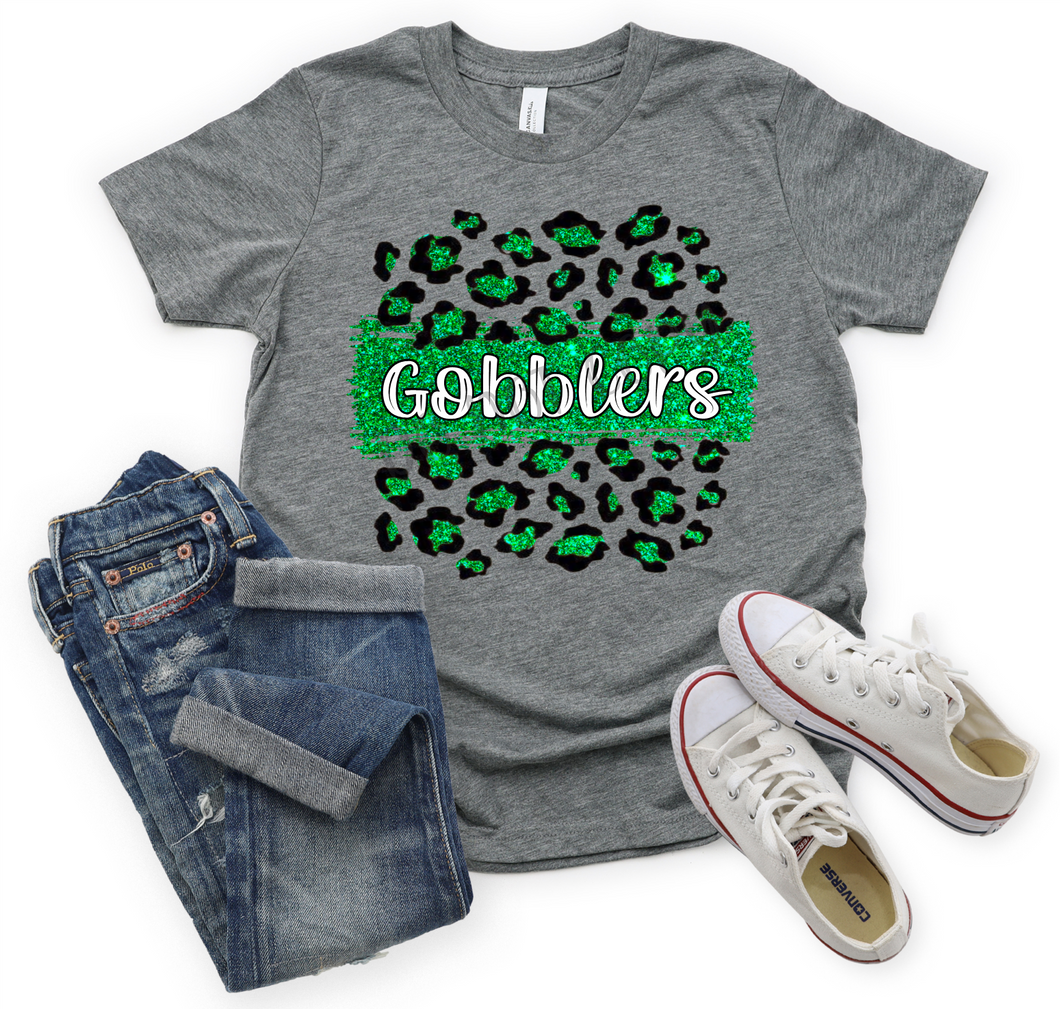 Gobblers Green Leopard Glitter