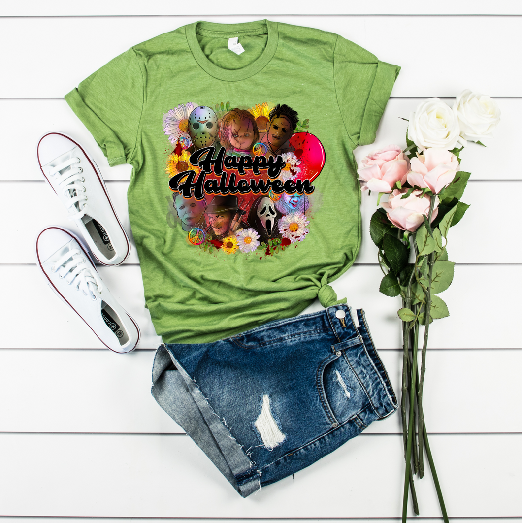 Happy Halloween Horror Collage Transfer