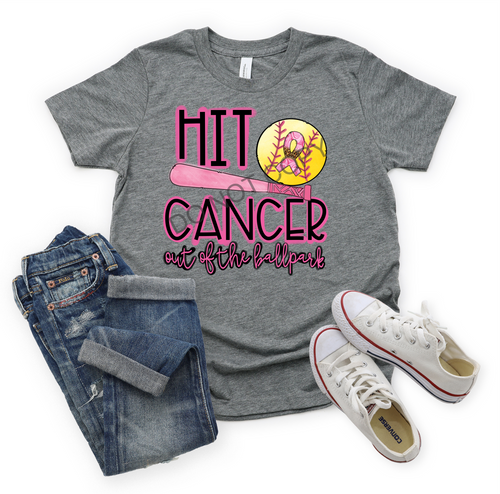 Hit Cancer Out of the Ballpark Softball Transfer