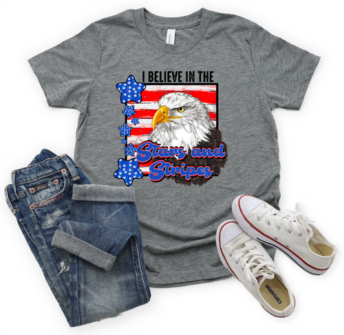 I Believe In The Stars & Stripes Eagle Transfer