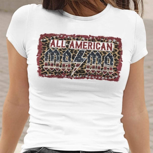 All american mama leopard lightning bolt Transfer