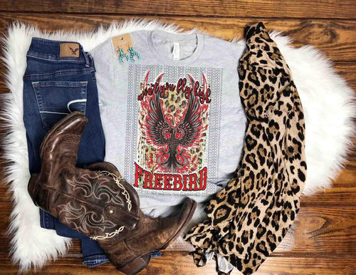 Fly High Freebird Red Leopard Transfer