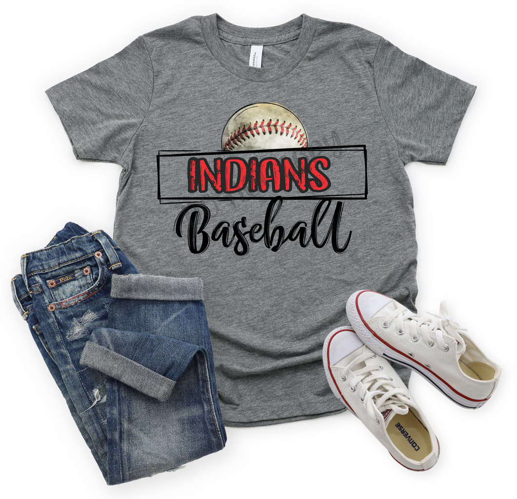 Indians Baseball Red & Black