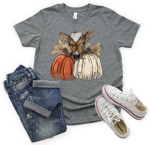 It's Fall Yall Pumpkins With Calf Transfer