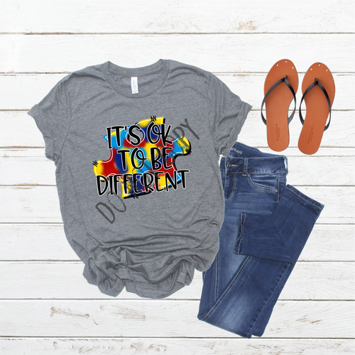 It's Ok To Be Different Autism Awareness Transfer