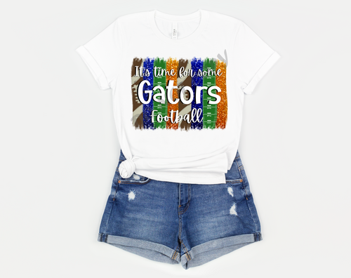 It's Time for Some Gators Football Brushstroke transfer