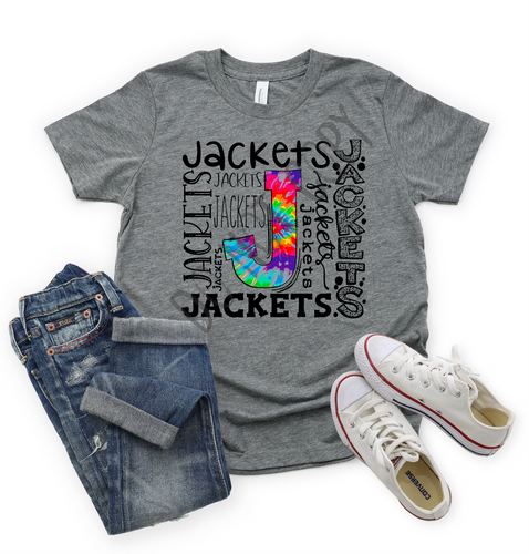Jackets Tie-dye Typography Transfer