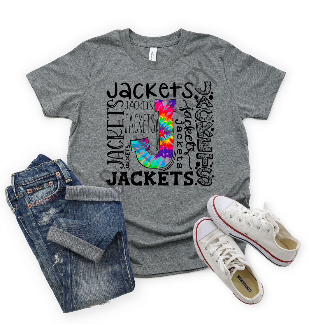 Jackets Tie-dye Typography Transfer