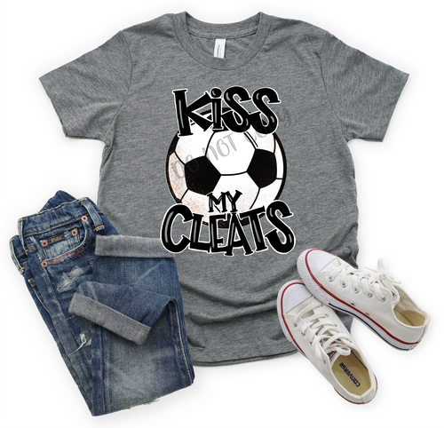 Kiss My Cleats Soccer Transfer