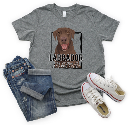 Labrador Mama Chocolate Transfer