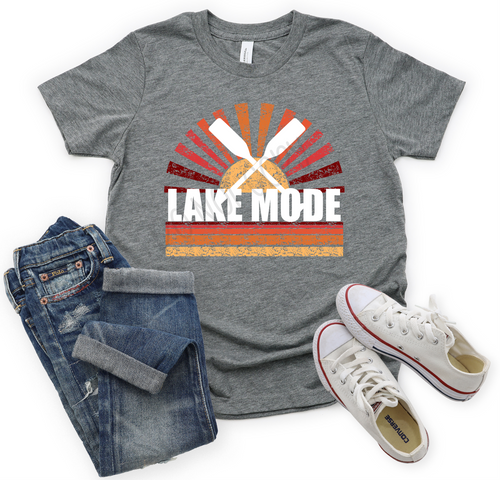 Lake Mode White With Vintage Sunset