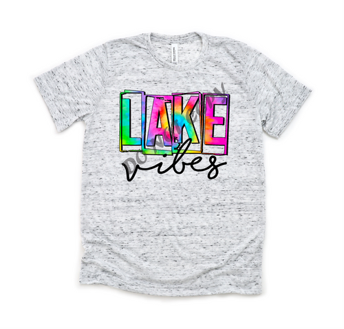 Lake Vibes Tie-Dye Transfer