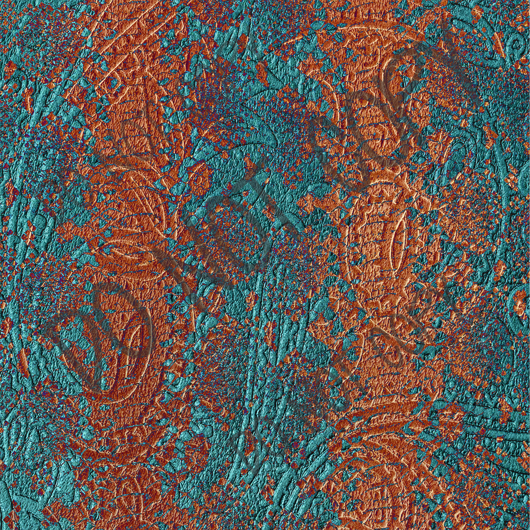 Leather Turquoise Background 12x12