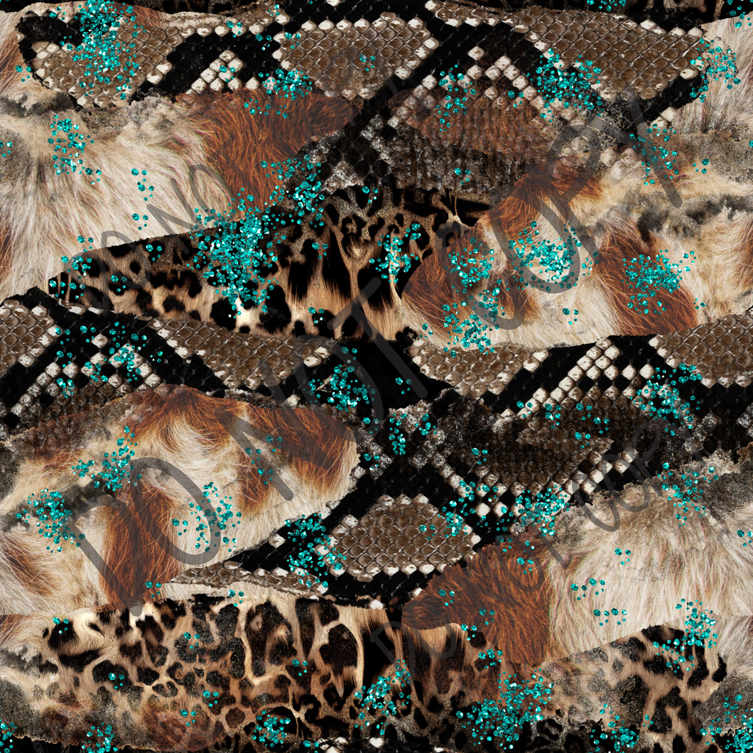 Leopard Cowhide Snakeskin Background 12x12