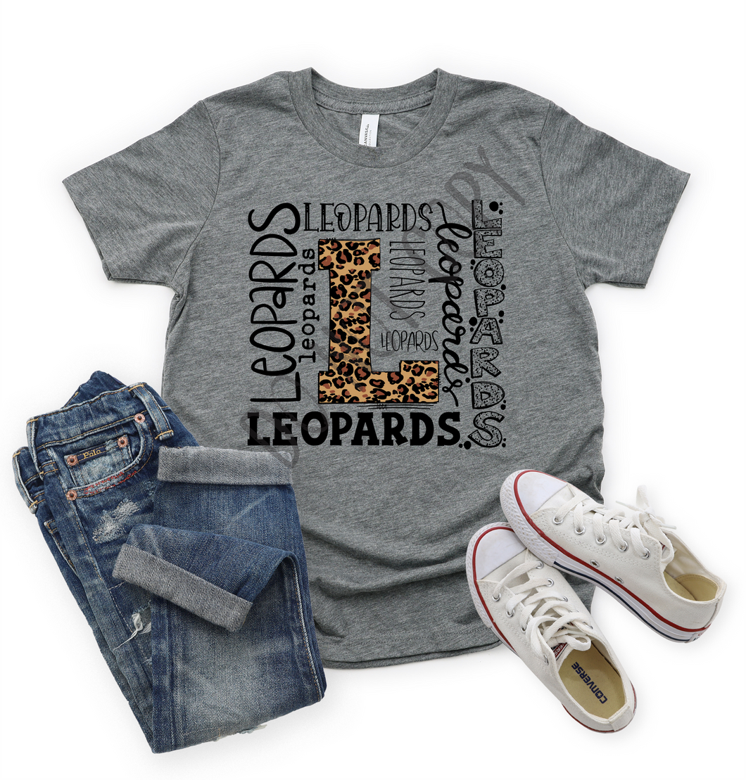 Leopards Leopard Typography Transfer