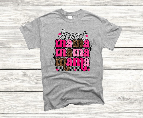 Love Mama Stacked Pink And Leopard