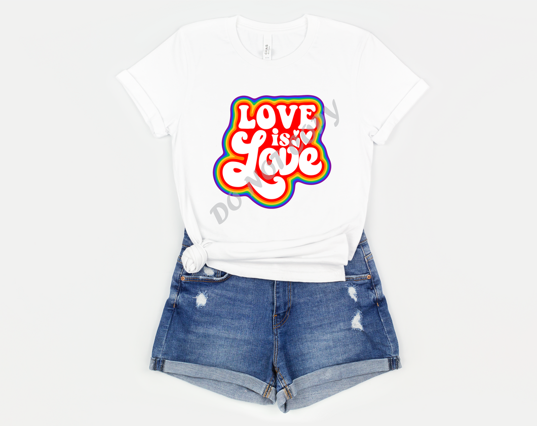 Love is Love Retro Transfer