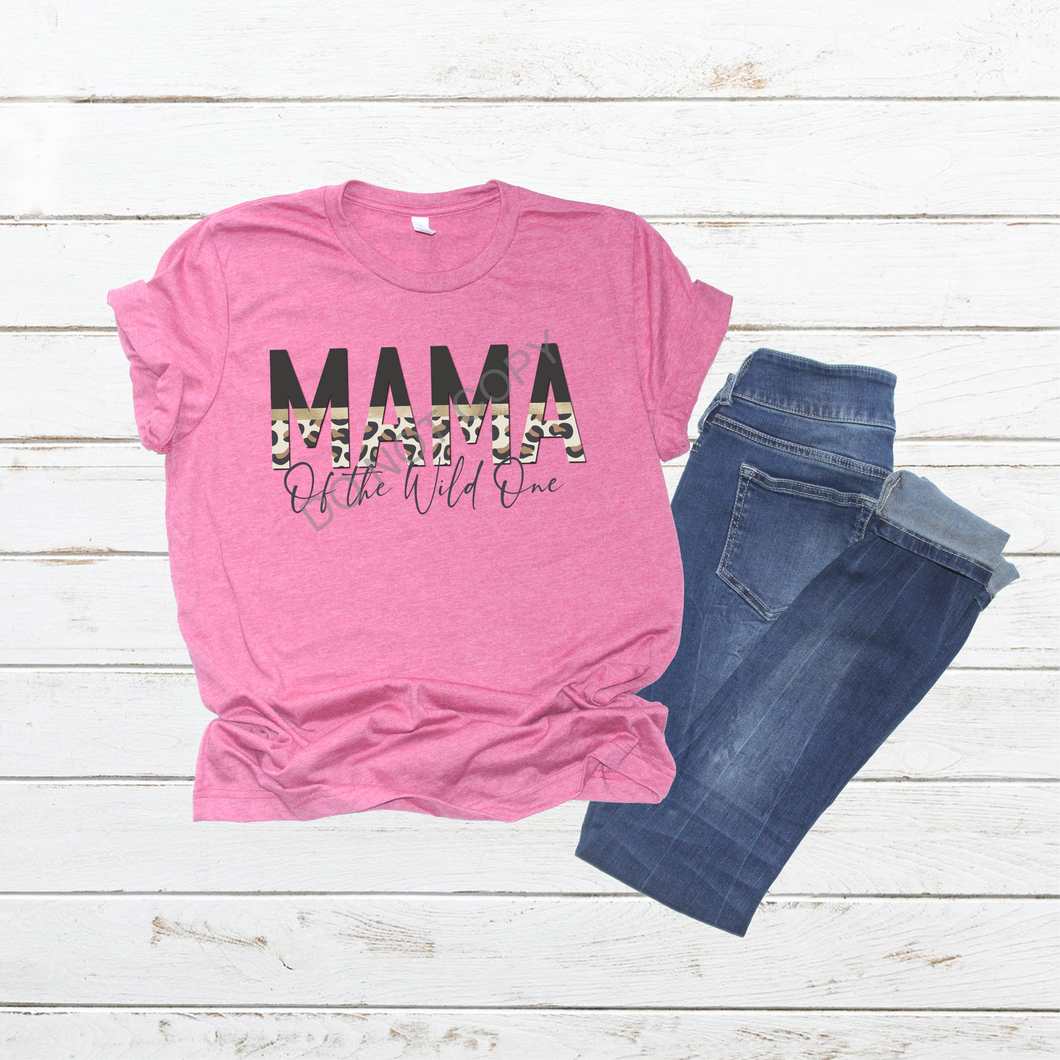 Mama of the Wild One Leopard Transfer