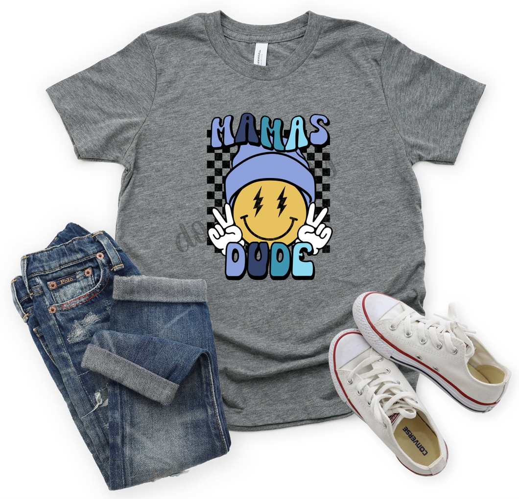 Mamas Dude Blue Transfer