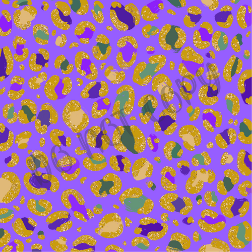 Mardi Gras Leopard Background 12x12